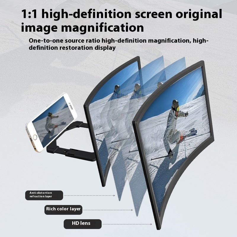 Phone Screen Magnifier | 14-Inch HD Amplifier, Eye Strain Relief, No Batteries Needed