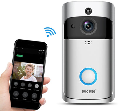 Smart WiFi Video Doorbell | 720P HD, Two-Way Audio, Motion Alerts, Night Vision